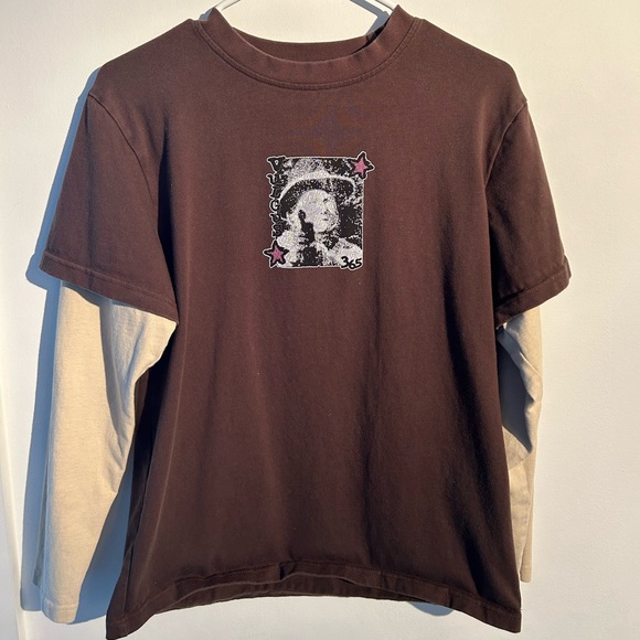 vulgus brown and beige long sleeve - Picture 1 of 2
